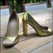 J. Crew Shoes | Jcrew Gold Heels! | Color: Cream/Gold | Size: 10