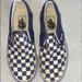 Vans Shoes | Blue Checkered Vans | Color: Blue/White | Size: 6.5