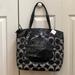 Coach Bags | Coach Signature Handbag | Color: Black/Gray | Size: Os