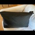 Gucci Bags | Gg Duffle Bag Tote Nylon Travel Overnight Xl | Color: Black | Size: Large