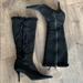 Ralph Lauren Shoes | Calvin Klein Leather & Fur Black Boot (8.5) | Color: Black | Size: 8.5