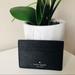 Kate Spade Bags | Kate Spade Joeley Tinsel Slim Cardholder Black Glitter | Color: Black/Silver | Size: Os