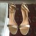 Kate Spade Shoes | Kate Spade Ankle Strap High Heels With Real Fur Size 11 | Color: Cream/Tan | Size: 11