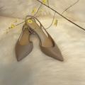 Michael Kors Shoes | Michael Kors Genuine Leather Slip On Back Shoes | Color: Tan | Size: Various