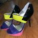 Jessica Simpson Shoes | Jessica Simpson Color Block Heels | Color: Blue/Pink | Size: 9