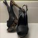 Jessica Simpson Shoes | Jessica Simpson Platform Open Toe Shoes | Color: Black/Brown | Size: 10