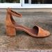 Free People Shoes | Free People Suede Block Heel Sandals | Color: Brown/Tan | Size: 6