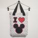 Disney Bags | Disney I Mickey Mouse Canvas Tote Bag | Color: Black/White | Size: Os