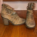 Free People Shoes | Free People Strappy Block Heels. | Color: Brown | Size: 9