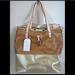 Jessica Simpson Bags | Jessica Simpson "Getaway" Bag Shopper Tote Purse | Color: Gold/Pink | Size: Os