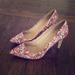 J. Crew Shoes | Jcrew Floral Print Heels, Size 10 | Color: Pink | Size: 10