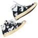 Converse Shoes | Converse X Comme Des Garons High Top Sneakers | Color: Black/White | Size: Men’s 7 Women’s 8.5