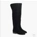 J. Crew Shoes | Jcrew Black Suede Over The Knee Boots. | Color: Black | Size: 8