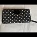 Kate Spade Bags | Ecu Kate Spade Polka Dot Zip Around Wallet | Color: Black | Size: 7 1/2 X 4 X 1