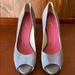 Kate Spade Shoes | Kate Spade Grey Open Toe High Heels | Color: Gray | Size: 7.5