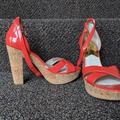 Michael Kors Shoes | Michael Kors Platform Sandals | Color: Orange | Size: 7.5