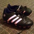 Adidas Shoes | Girls Adidas Soccer Shoes | Color: Black/Pink | Size: 10g