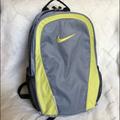 Nike Bags | Nike Backpack | Color: Gray/Yellow | Size: Os