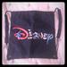 Disney Bags | Disney - Drawstring Backpack - Velcro Straps -Navy | Color: Blue | Size: 15.25” X 15.25”