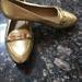 Coach Shoes | Coach Loafers Sz 6.5 Gold Used | Color: Gold | Size: 6.5