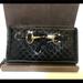 Gucci Bags | Gucci Emily Micro Gg Zip Wallet | Color: Black | Size: 1”X4”X7.2”