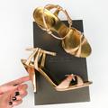 Gucci Shoes | Gucci | Nwt Pink & Gold Bug Heels | Color: Gold/Pink | Size: 9