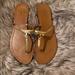 Tory Burch Shoes | Gold Tory Burch Sandals | Color: Gold/Tan | Size: 8