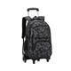 Dreneco Wheeled Rolling Backpack for School Students Books Short Travel Waterproof Multifunction School Bags for Boys Girls,Children's Backpacks with 6 Rolling Wheels