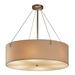 Latitude Run® Geoffroy 8 Light Drum Pendant in Brown/Gray/White | 12 H x 36 W x 36 D in | Wayfair 9C04BFB0400D425E8FBFCE5537ED76FE