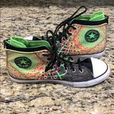 Converse Shoes | Like New Converse High Tops | Color: Black/Green | Size: Women’s 6-7