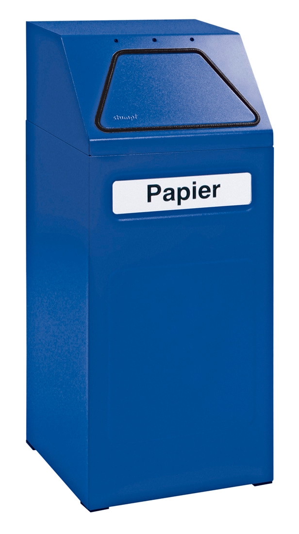 stumpf Abfalltrennung 65, RAL 5010/5010, verz. Innenbehälter, 65 Liter Image