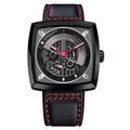 Agelocer Men's Fashion Analog Mechanical Black Punk Luminous Sport 43mm Watch, RI:5604J4, Mechanical