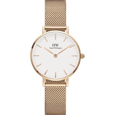 Daniel Wellington - Petite Melrose White Damenuhren Schwarz Damen