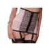 Plus Size Women's Waist Cincher with Garters by Rago in Pink Black (Size XL)