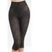 Plus Size Women's Lacette Capri Pant Liner w/ Contour Bands by Rago in Black (Size 8X)