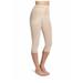 Plus Size Women's Shapette Capri Pant Liner w/ Contour Bands by Rago in Beige (Size M)