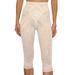 Plus Size Women's Lacette Capri Pant Liner w/ Contour Bands by Rago in Beige (Size 6X)