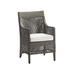 Graham Dining Chair Replacement Cushions - Performance Rumor Snow, Dining Arm Chair, Individual Cushion - Frontgate