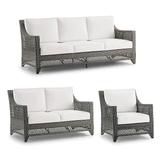 Graham Seating Replacement Cushions - Lounge Chair, Custom Sunbrella Rain, Rain Resort Stripe Cobalt - Frontgate