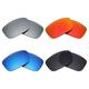 Mryok 4 Pair Polarized Replacement Lenses for Oakley Drop Point Sunglass - Stealth Black/Fire Red/Ice Blue/Silver Titanium