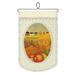 The Holiday Aisle® Polyester Table of Plenty Wall Hanging w/ Hanging Accessories Included Polyester in Orange/White | 20 H x 12 W in | Wayfair