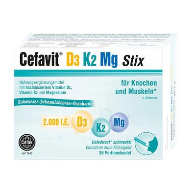 Cefavit D3 K2 Mg 2.000 I.e. Stix Granulat 36 St Image