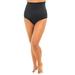 Plus Size Women's High-Waist Swim Brief with Tummy Control by Swim 365 in Black (Size 18) Swimsuit Bottoms