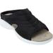 Extra Wide Width Women's The Tracie Slip On Mule by Easy Spirit in Jet Black (Size 9 1/2 WW)