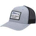 Men's Salty Crew Heathered Gray/Black Marlin Mount Retro Trucker Snapback Hat