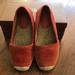 Coach Shoes | Espadrilles Coach Rain Split Suede 6.5 Shoes Flats | Color: Orange/Red | Size: 6.5