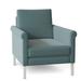Armchair - Winston Porter Collynns 29" Wide Armchair Fabric in Green/White | 33 H x 31.75 W x 36.75 D in | Wayfair 6836713B649049D1B6191B79BAE96D9B
