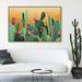 Art Remedy Nature & Landscape Cacti in the Sun Desert San Dunes - Graphic Art Print Canvas in Black | 30 H x 45 W x 1.5 D in | Wayfair