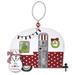 Sunset Vista Designs Co. 2 Piece RV Snowman Holiday Shaped Ornament Set Metal in Red/White | 7 H x 5.5 W x 0.5 D in | Wayfair 15573