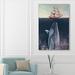 Art Remedy Nautical & Coastal The Humpback & The Boat, Coastal Blue by Oliver Gal - Graphic Art Print on Canvas in White/Brown | Wayfair